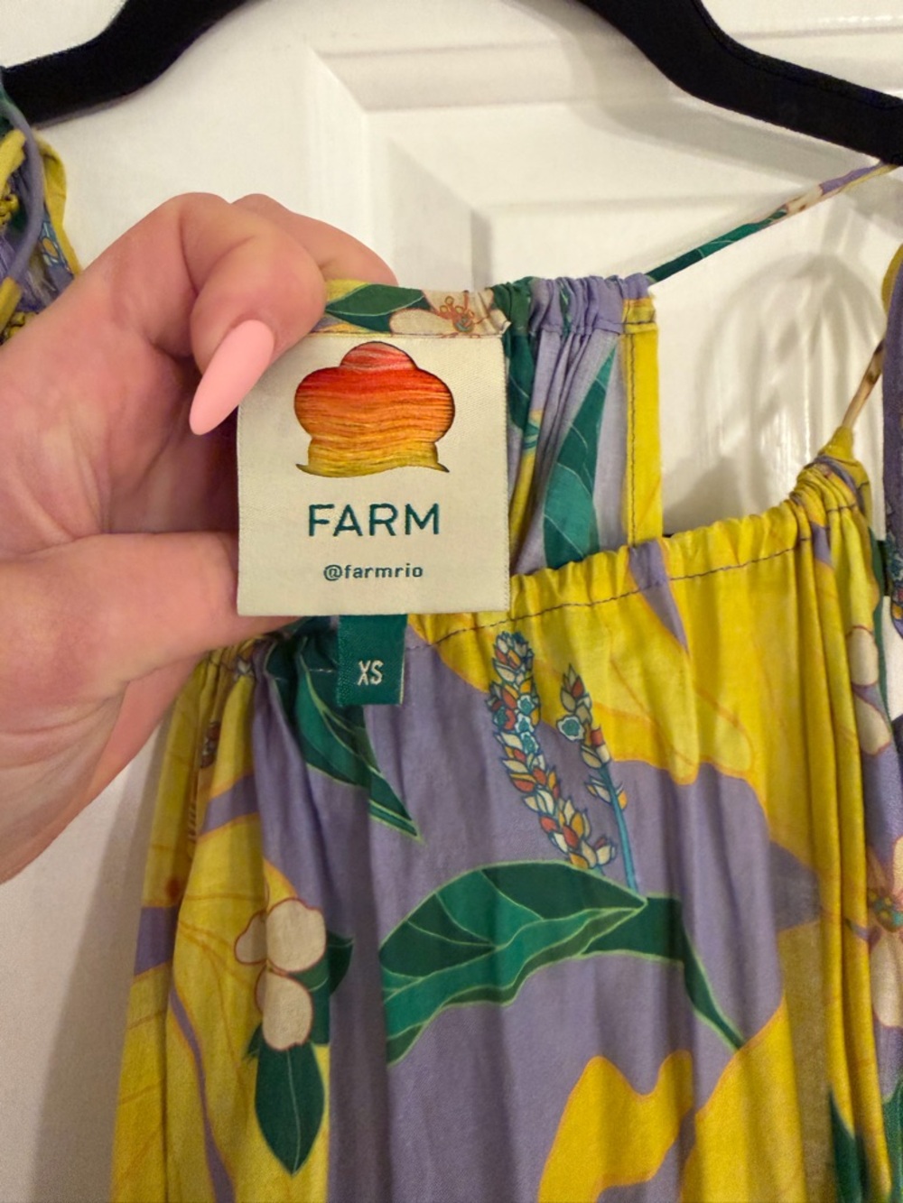 Farm Rio Pietra Floral Lilac Dress - Picture 7 of 7